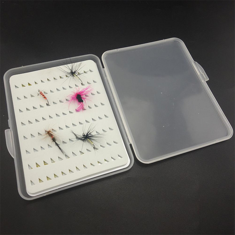 Háromszög alakú habos légy horgászcsali horgászfelszerelés doboz vízálló, tartós, széles felhasználási terület Kopásálló lerakódásgátló