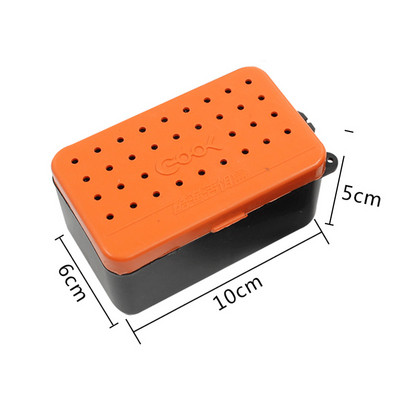 Kvaliteetne hingav plastist kalapüügi elussööda hoiukast Vihmausside vereusside söödakonteineri kasti püügitarvikud