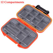 26/12/10/8 Rácsok kétoldalas horgászcsali tároló doboz horgos csali tasak Vízálló horgászfelszerelés tartó hordozható ABS négyzet alakú tok