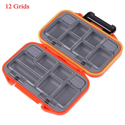 26/12/10/8 Rácsok kétoldalas horgászcsali tároló doboz horgos csali tasak Vízálló horgászfelszerelés tartó hordozható ABS négyzet alakú tok
