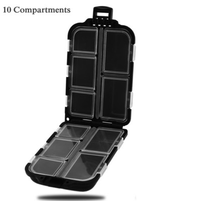 26/12/10/8 Rácsok kétoldalas horgászcsali tároló doboz horgos csali tasak Vízálló horgászfelszerelés tartó hordozható ABS négyzet alakú tok