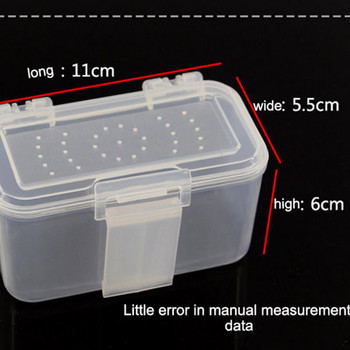 Кутия за риболовна стръв Пластмасова водоустойчива мека кука за примамка за риба Калъф за съхранение на стръв Риболовни дишащи кутии за риболовни принадлежности с жива стръв червен червей