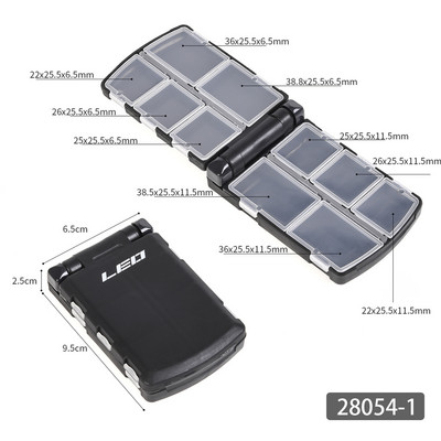 Poolautomaatne avamis- ja sulgemistarvikute kast Konksuhammustuse plii tööriistakast Püügivahendite kast Pesca väike suur varustuskarp