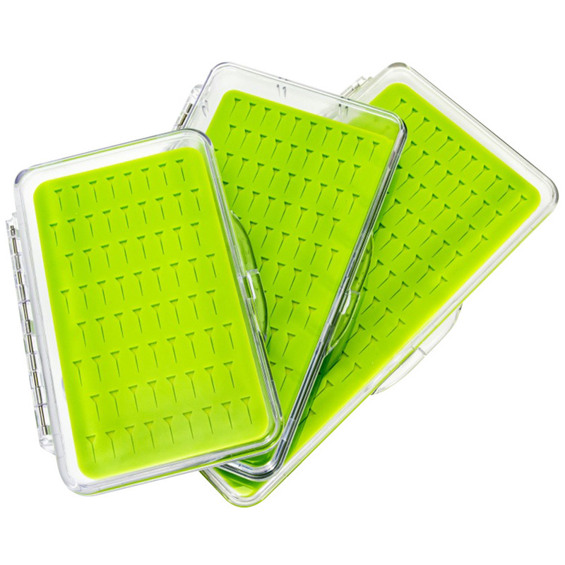 Veekindel paksendatud kalapüügi landid, kaasaskantav kärbsesööda hoiukoht, ümbris, konteiner, kalapüügitarvete tööriistad.