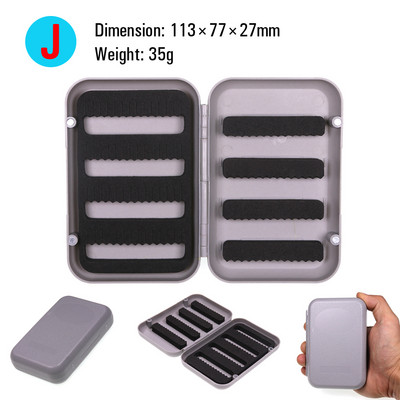 ICERIO légy horgászfelszerelés doboz vízálló kétoldalas csali legyek nimfa horgok tároló dobozok pontyhorgász kiegészítők