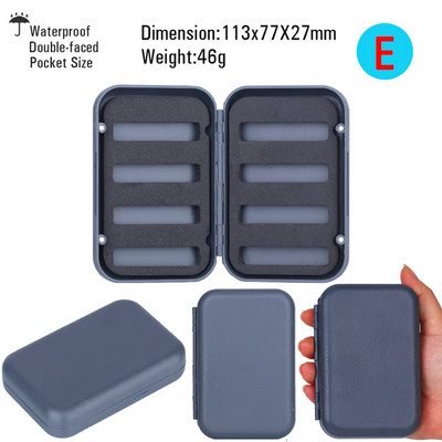 ICERIO légy horgászfelszerelés doboz vízálló kétoldalas csali legyek nimfa horgok tároló dobozok pontyhorgász kiegészítők