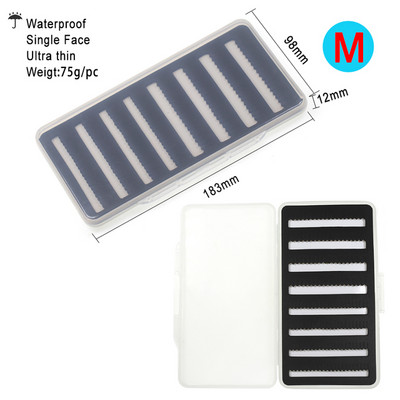 ICERIO légy horgászfelszerelés doboz vízálló kétoldalas csali legyek nimfa horgok tároló dobozok pontyhorgász kiegészítők