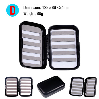 ICERIO légy horgászfelszerelés doboz vízálló kétoldalas csali legyek nimfa horgok tároló dobozok pontyhorgász kiegészítők