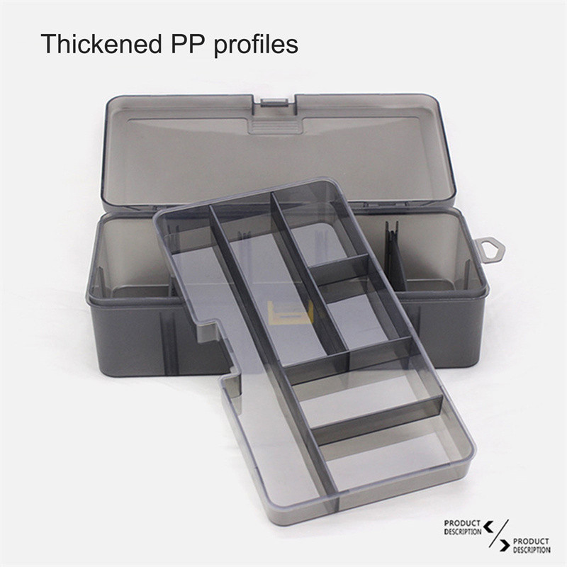 Kahekihilised kalastustarvete landid konksuga sööda hoiukarp kalapüügi tööriistakast UUS