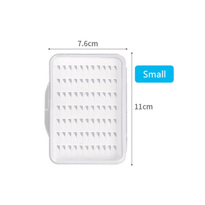 Διαφανές εξαιρετικά λεπτό Fishing Fly Box 3 μεγεθών Midge Nymph Flies Trout Fishing Hook Lures Boit Storage Box Case Container Tackle