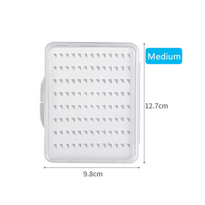 Διαφανές εξαιρετικά λεπτό Fishing Fly Box 3 μεγεθών Midge Nymph Flies Trout Fishing Hook Lures Boit Storage Box Case Container Tackle