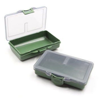 Пластмасови риболовни принадлежности за шаран Отделена малка кутия Монтаж и кутия за съхранение Органайзер Контейнер Отделения Кутия Инструменти за риболов на стръв