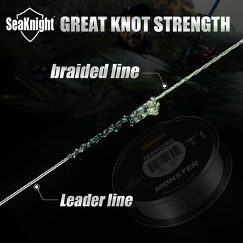 SeaKnight Μάρκα TriPoseidon Series 4 Strands 300M PE Braided Fishing Line 8-60LB Multifilament Fishing Line Smooth Carp Fishing
