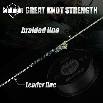 SeaKnight Brand TriPoseidon Series 4 Strands 300M PE Плетена въдица 8-60LB Мултифиламентна въдица Smooth Carp Fishing