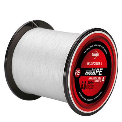 SeaKnight Μάρκα TriPoseidon Series 4 Strands 300M PE Braided Fishing Line 8-60LB Multifilament Fishing Line Smooth Carp Fishing