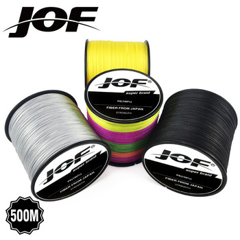 JOF 300M 500M 1000M 8 Strands 4 Strands 18-88LB PE Braided Fishing Wire Multifilament Super Strong Fishing Line Japan Multicolor