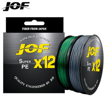 JOF 9/12 Strands 500M 300M 100M PE Braided Fishing Line tresse peche Saltwater Fishing Weave Multifilament 9/12 Κλωστές