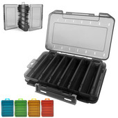 Кутия за риболов 12 отделения Калъф за съхранение на кука за примамка Двустранна водоустойчива Кутия за рибни принадлежности Контейнер за инструменти Аксесоари