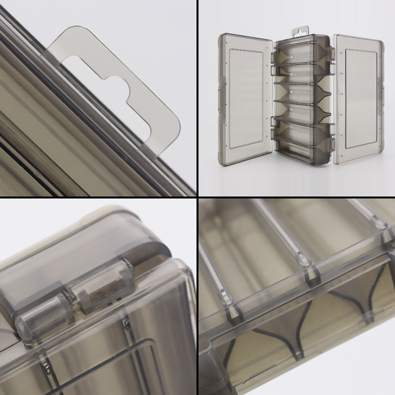 Кутия за риболов 12 отделения Калъф за съхранение на кука за примамка Двустранна водоустойчива Кутия за рибни принадлежности Контейнер за инструменти Аксесоари