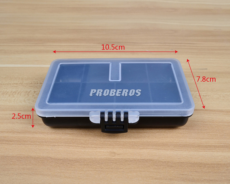 Plastic de bună calitate, 3 modele, cutie pentru articole de pescuit, cutie de accesorii pentru pescuit, dimensiunea amestecată, transparentă, cu separatoare reglabile, cutie 2019