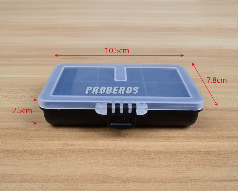 Plastic de bună calitate, 3 modele, cutie pentru articole de pescuit, cutie de accesorii pentru pescuit, dimensiunea amestecată, transparentă, cu separatoare reglabile, cutie 2019