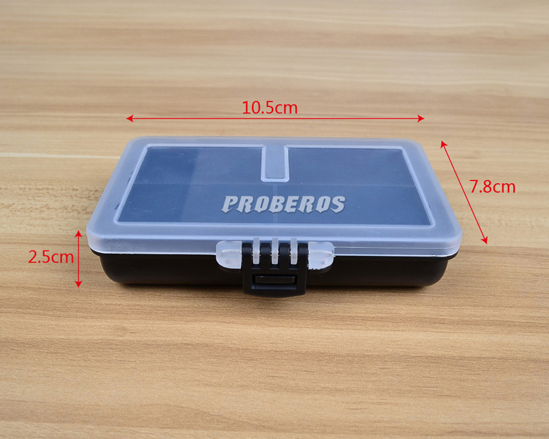 Plastic de bună calitate, 3 modele, cutie pentru articole de pescuit, cutie de accesorii pentru pescuit, dimensiunea amestecată, transparentă, cu separatoare reglabile, cutie 2019