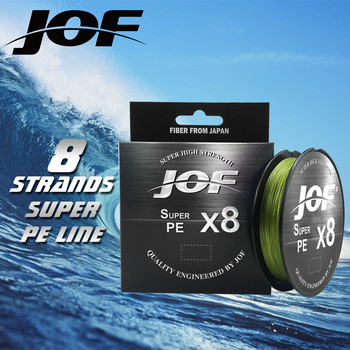 JOF 8 Weaves Multifilament Fishing Line 150M 300M 500M 8 Strands Braided Fishing Line PE Line 15 20 30 40 50 60 80 100LB