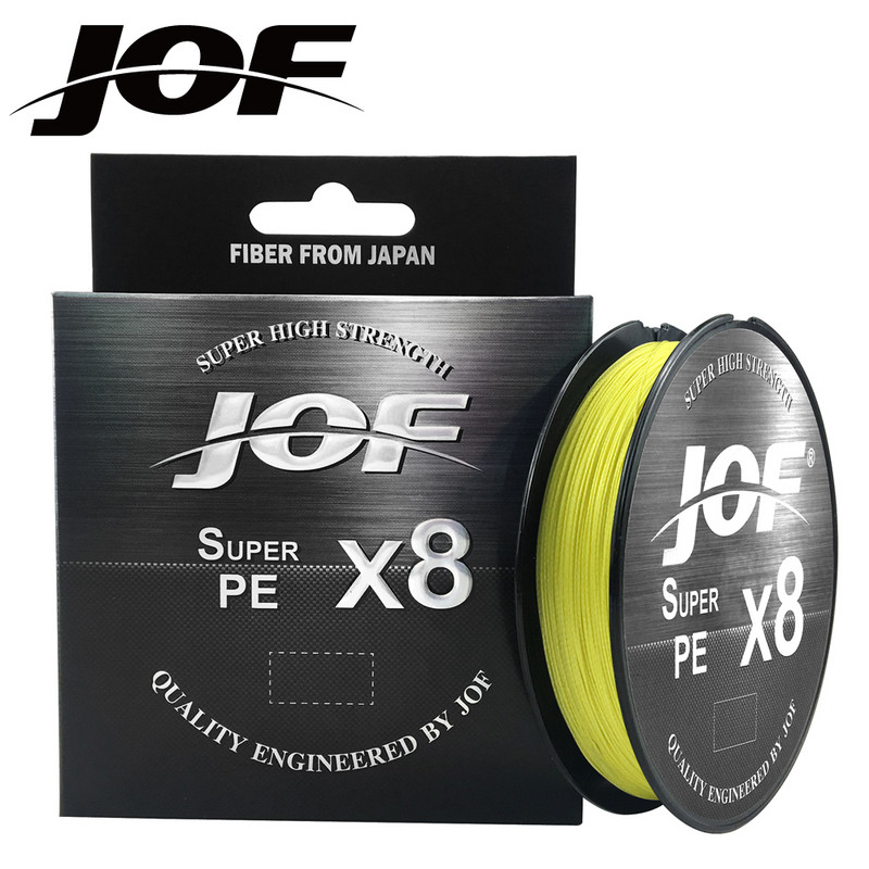 JOF 8 Weaves Multifilament Fishing Line 150M 300M 500M 8 Strands Braided Fishing Line PE Line 15 20 30 40 50 60 80 100LB