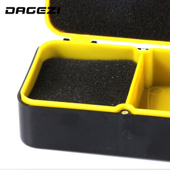 DAGEZI висококачествена ABS пластмаса Двуслойна примамка за стръв от земни червеи Кутия за риболовни принадлежности за шаран с щипка