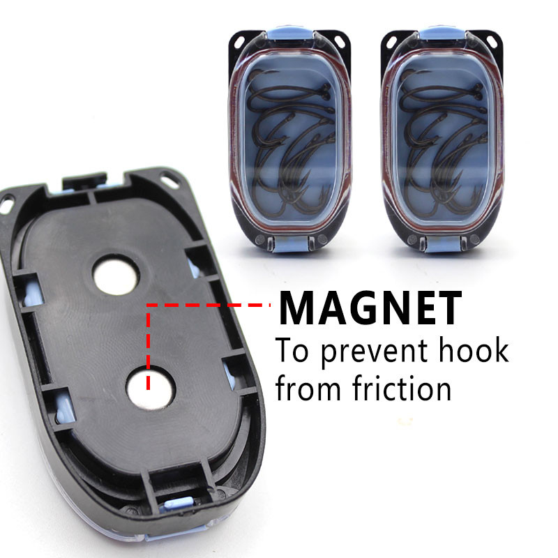 1 vnt. Karpių žvejybos reikmenys Karpio kabliuko dėžutė Drėgmei atspari nešiojama su magnetiniu kabliu priedai.