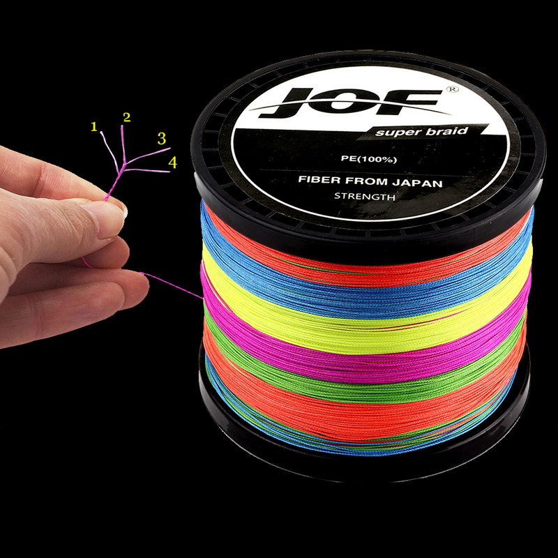 JOF 500M 300M PE fonott horgászzsinór 4 szálas 10-120 LB többszálas horgászzsinór pontyhorgász dróthoz