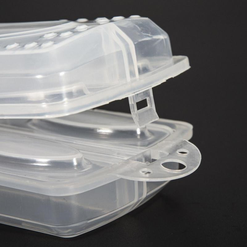 Кутия за органайзер за примамки 12 решетки Видима кутия за съхранение на мъниста Издръжливо отделение Контейнер за съхранение Органайзери за занаяти за такъми Инструменти