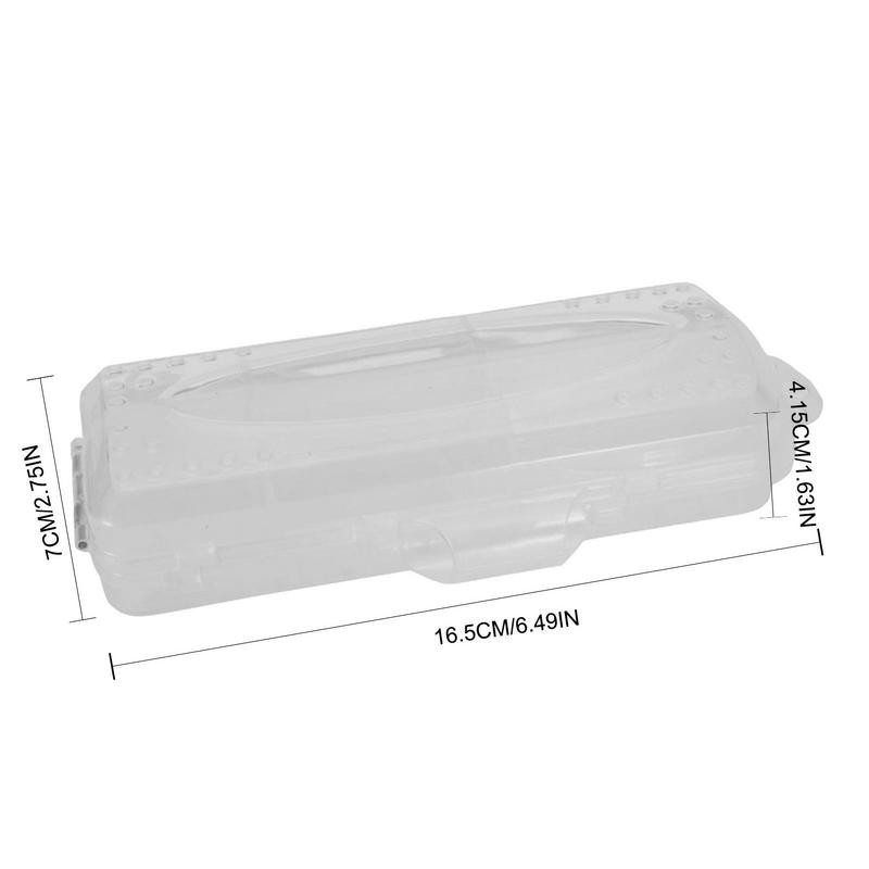 Кутия за органайзер за примамки 12 решетки Видима кутия за съхранение на мъниста Издръжливо отделение Контейнер за съхранение Органайзери за занаяти за такъми Инструменти