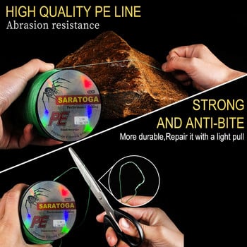 PE Braided Fishing Lines 100M 4 Strands 18-23LB Super Strong Fishing Wire Japan Multicolor Multifilament Line for Saltwater