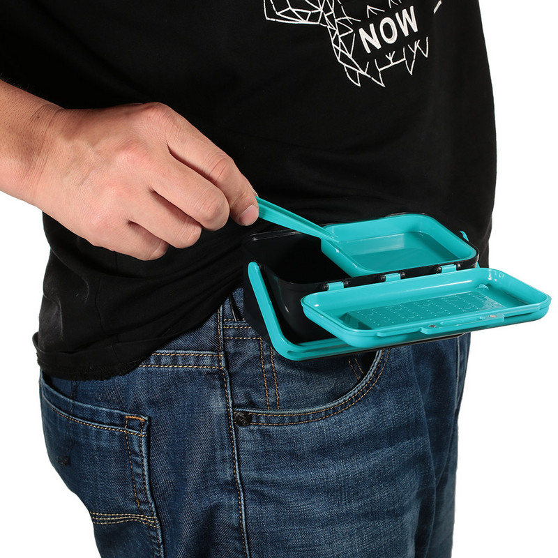 Kaasaskantav kalapüügi landikarp Live Lure söödakonks vihmaussi kandekott talje kalastustarvete karp