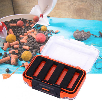 Χρήσιμο κουτί δολώματος διπλών πλευρών Ανθεκτικό στη φθορά Σκληρό κουτί δολώματος ψαρέματος Αντιχαρακτικό Fly Hook Box Ψάρεμα