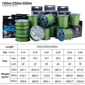Sougayilang 150M 350M PE Braid Fishing Line 4 Strands Speckled Multifilament Fishing Line Super Strong PE Invisible Fishing Line