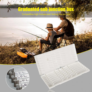 ABS Fishing Rig Box with Scale Βολική συμπαγής σχεδίαση Rig Storage Box Fishing Supplies for Outdoor Рыболовные аксессуары