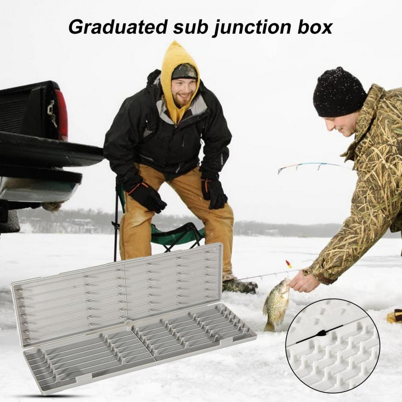 ABS horgászszerelvény doboz mérleggel Kényelmes, kompakt kialakítású horgászszerszám tárolódoboz horgász kellékek kültéri használatra Рыболовные аксессуары