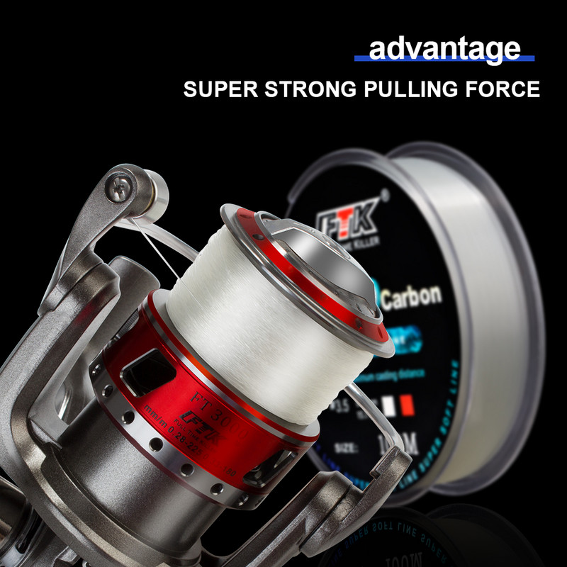 FTK 100 m Fluorocarbon žvejybos masalo valas 4.13-34.32LB Carbon Fiber Leader muselinis valas Super Soft Line Pesca