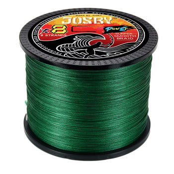 JOSBY 200M 300M 500M 1000M Πολύχρωμο 100% PE 4 Strands 8 Braided Wire Multifilament Japanese Line Fishing 10-90LB Weaves Cord