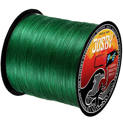 JOSBY 200M 300M 500M 1000M Πολύχρωμο 100% PE 4 Strands 8 Braided Wire Multifilament Japanese Line Fishing 10-90LB Weaves Cord