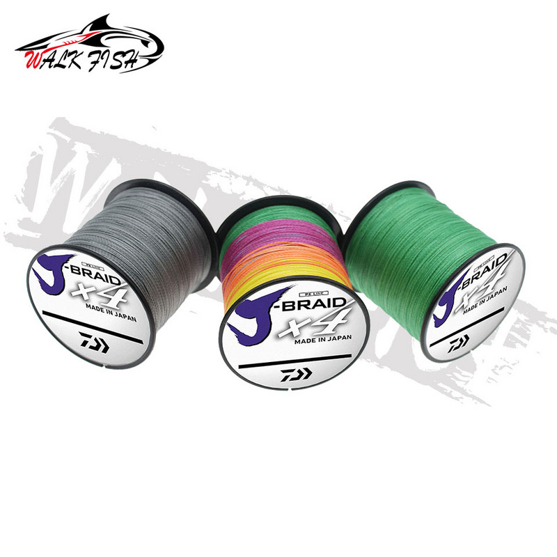 WALK FISH 4 pintas žvejybos valas Ilgis: 300 m / 330 jardų Skersmuo: 0,1–0,50 mm, dydis: 10–85 svarų Japan PE pintas valas plūduriuojantis valas