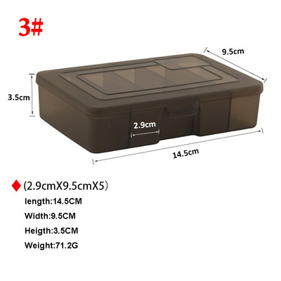 Püügitarvete kasti landihoidla 5 sektsiooniga Kahepoolne lahtine ümbris Tugevuskonteiner Söödad Aksessuaarid Pesca tööriistade komplekt