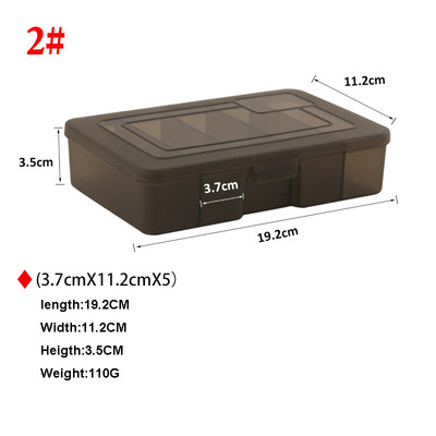 Püügitarvete kasti landihoidla 5 sektsiooniga Kahepoolne lahtine ümbris Tugevuskonteiner Söödad Aksessuaarid Pesca tööriistade komplekt