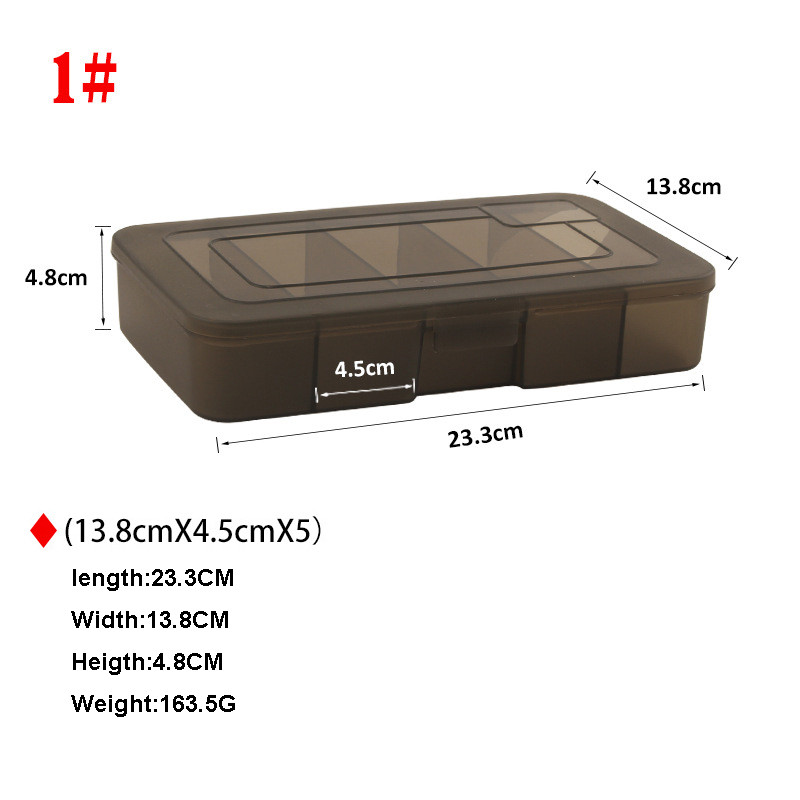 Püügitarvete kasti landihoidla 5 sektsiooniga Kahepoolne lahtine ümbris Tugevuskonteiner Söödad Aksessuaarid Pesca tööriistade komplekt