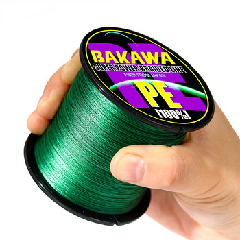 BAKAWA 300M to 1000M 8 Strands Super Strong 4 Πλεκτές πετονιές PE Multifilament Lines for Carp Fishing Wire Rope Cord Pesca