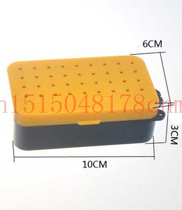 1 vnt sliekų masalų dėžutė geltonos žvejybos dėžutės plastikinės gyvo jauko dėžutės Fly jauko dėklas Žvejybos reikmenys