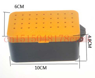 1 vnt sliekų masalų dėžutė geltonos žvejybos dėžutės plastikinės gyvo jauko dėžutės Fly jauko dėklas Žvejybos reikmenys