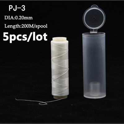 5db/tétel PJ1/2/3/4/5 Csali Elastic Láthatatlan horgászzsinór Horgászcsali rugalmas Tengeri horgásztartozékok